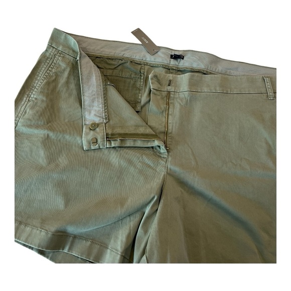 J. Crew Olive Sand 5" new stretch classic chino short in Plus Size 24 H5807 NEW - Picture 6 of 16